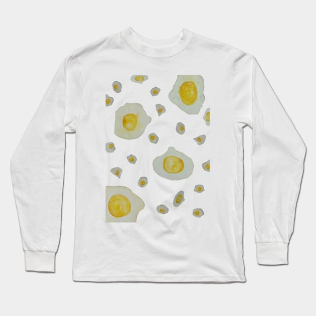 fried eggs Long Sleeve T-Shirt by msmart